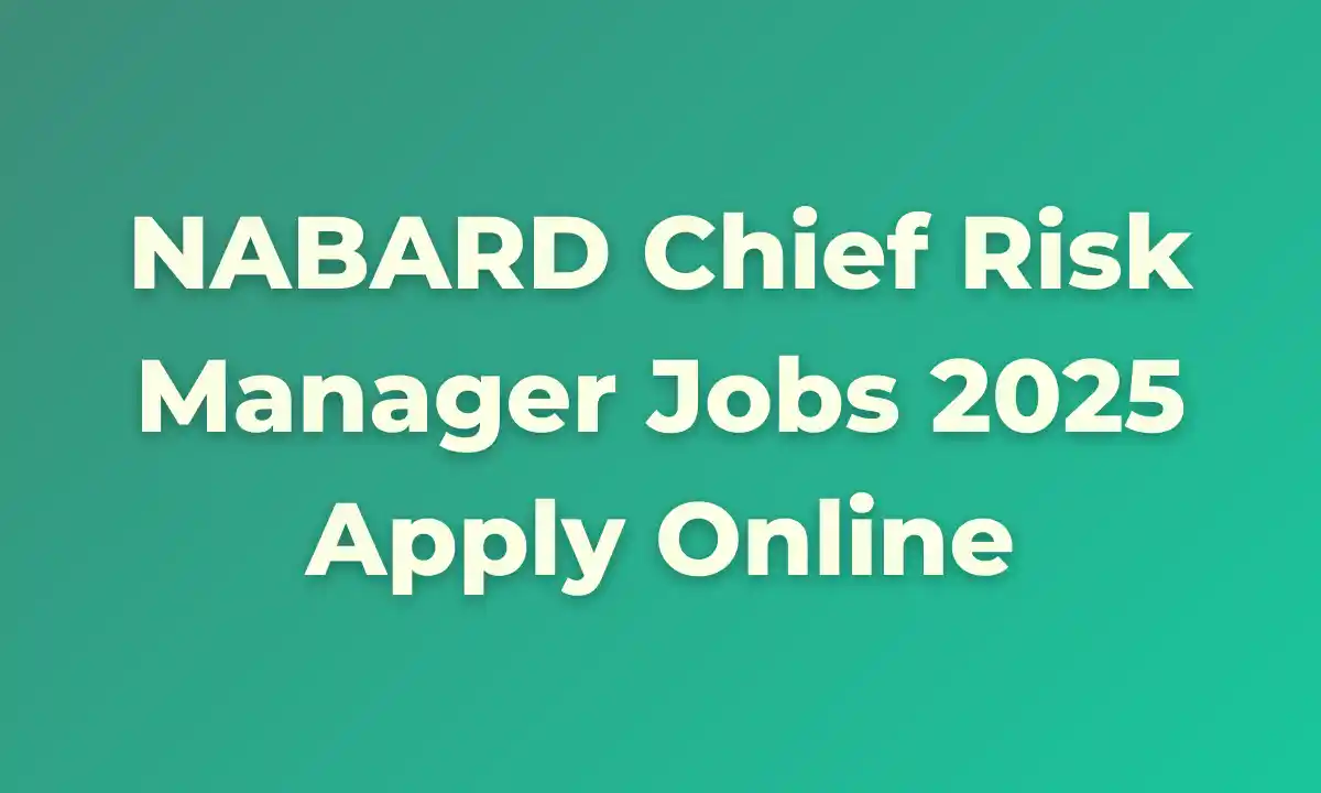 NABARDChiefRiskManagerJob
